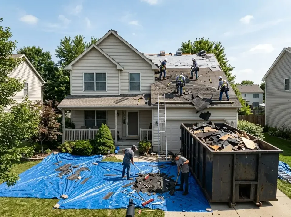 roof-replacement-debris-remova-004 — frequently asked questions, Cheapest Dumpster Rentals in Pekin, IL